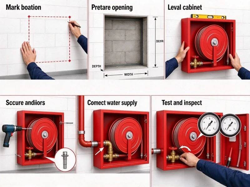Fire Hose Reel Cabinet Installation Guide Fire Hose Reel Cabinet Installation Guide