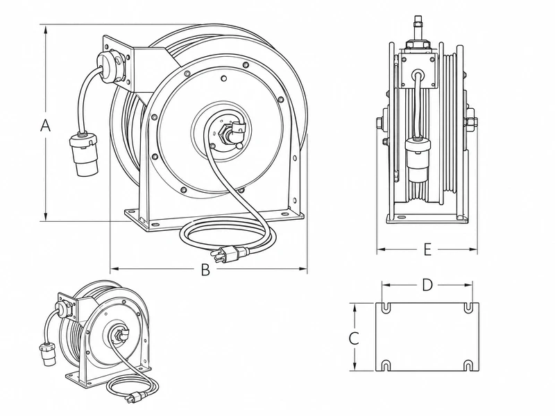 Spring Driven Electric Cable Reel Spring Driven Electric Cable Reel